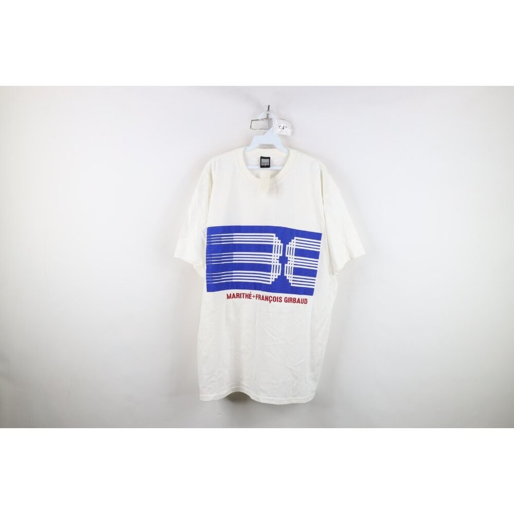 Vintage 90s Marithe Francois Girbaud Mens Large Spell Out LCD Baggy T-Shirt